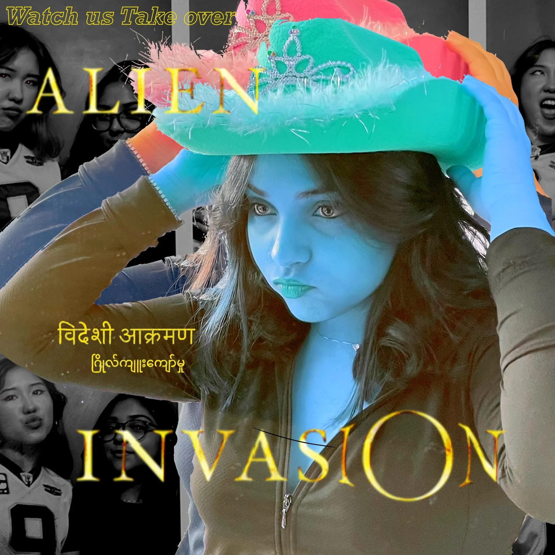 Alien invasion - Front cover